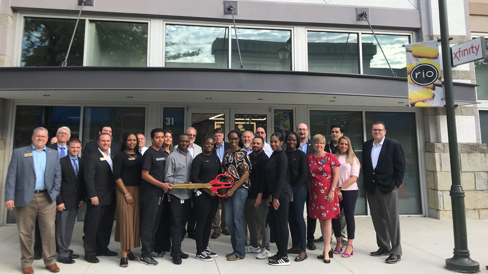 The opening ceremony at the Gaithersburg, MD, Xfinity Store.