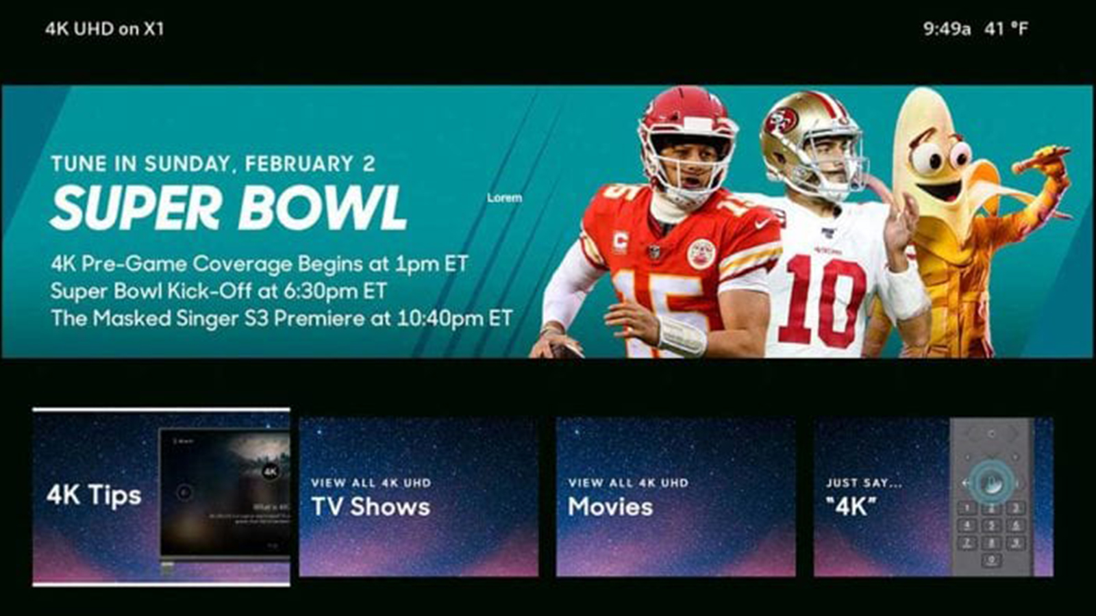 Super Bowl 4K tips