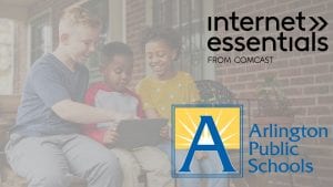 The Internet Essentials and Arlington Public Schools logos